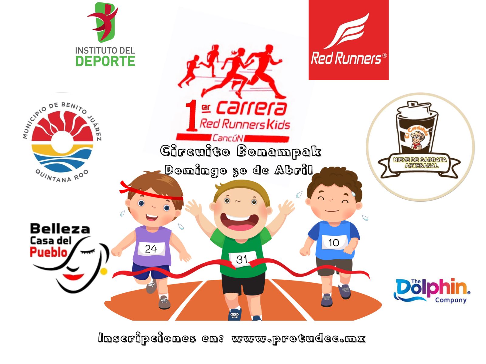 El Instituto del Deporte festejará con Red Runners el "Día del niño" con una carrera atlética en Malecón Tajamar