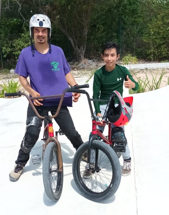 Samir Sosa se prepara para competir en el Nacional BMX