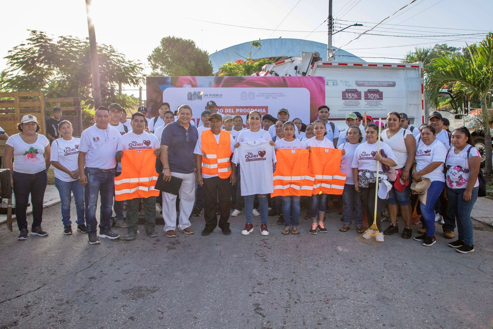 Mary Hernández da banderazo de salida a programa de empleo temporal “Carrillo Limpio”