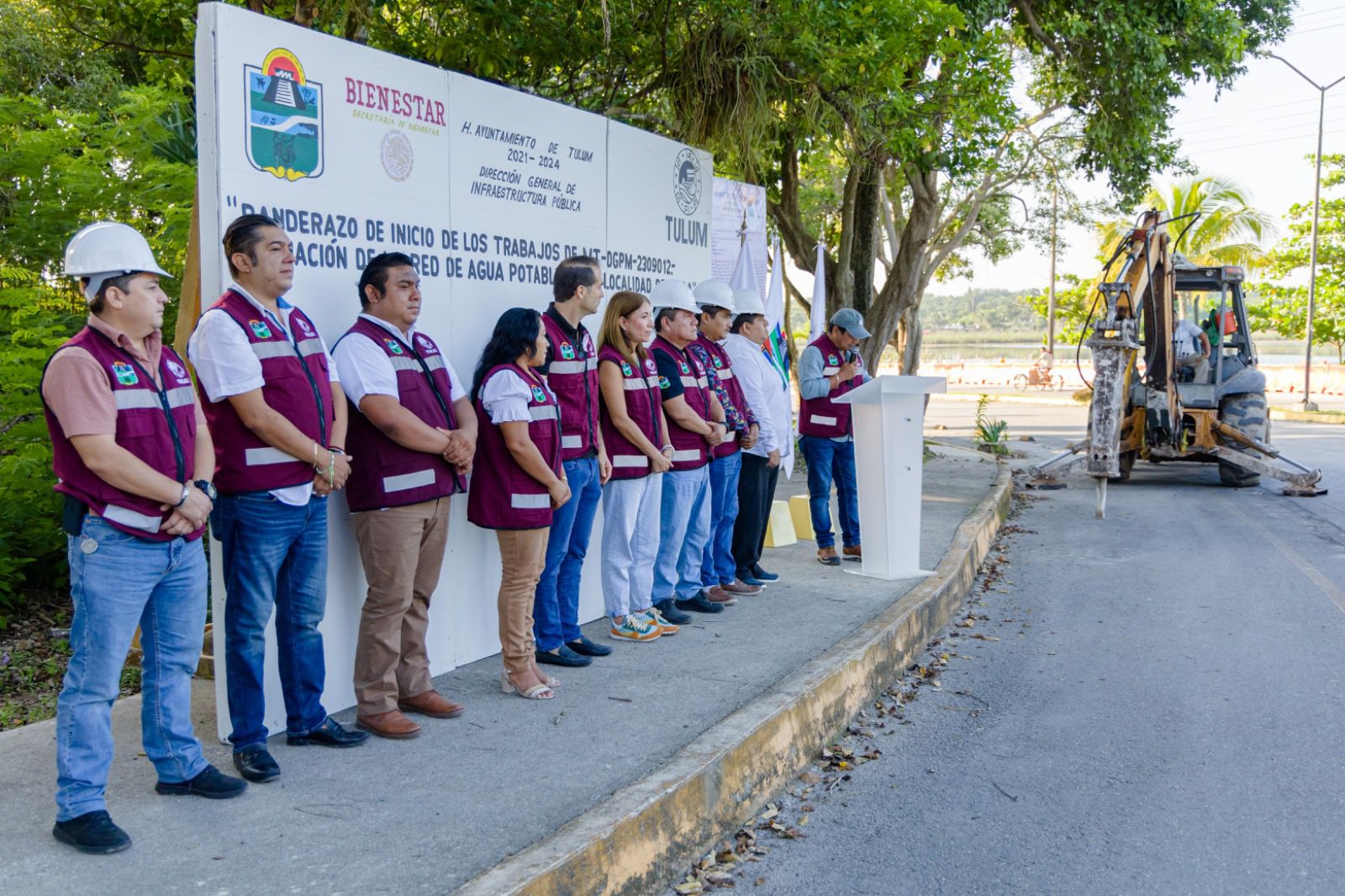 Diego Castañón activa ampliación de agua potable en Cobá