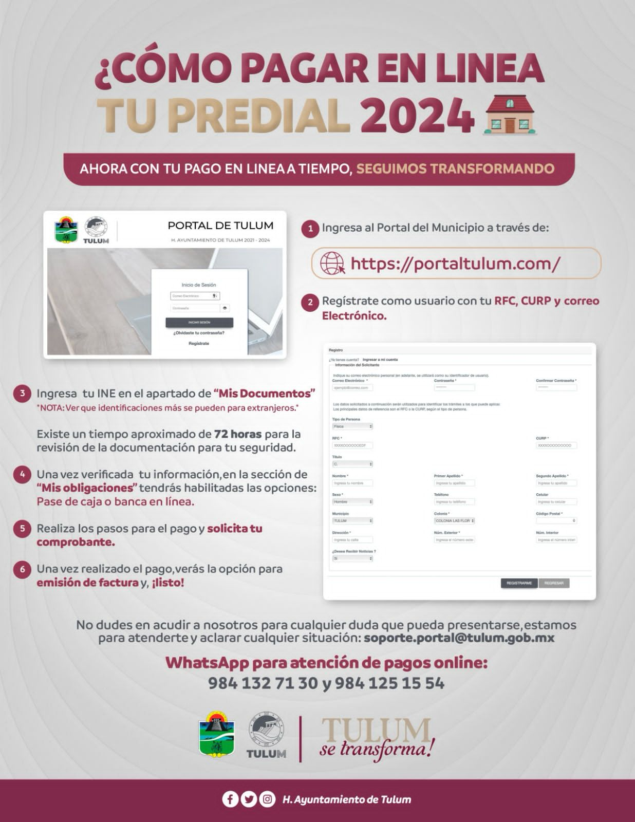 PREDIAL 2024 TULUM: Presenta Diego Castañón primer portal para el pago en línea de contribuciones