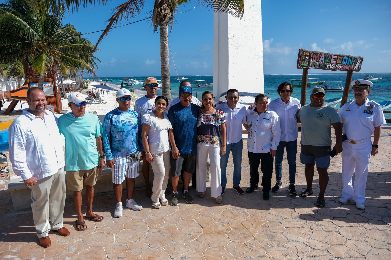 Trabajamos en la transformación de Puerto Morelos con la rehabilitación del muelle principal: Mara Lezama