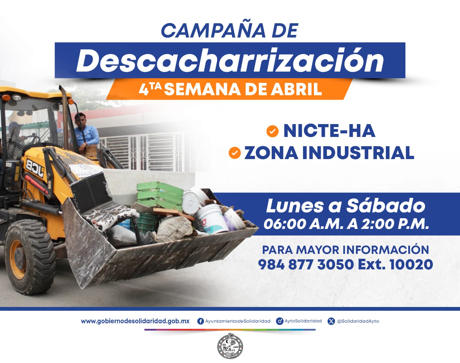 Esta semana descacharrización en Nicte-Ha y zona industrial