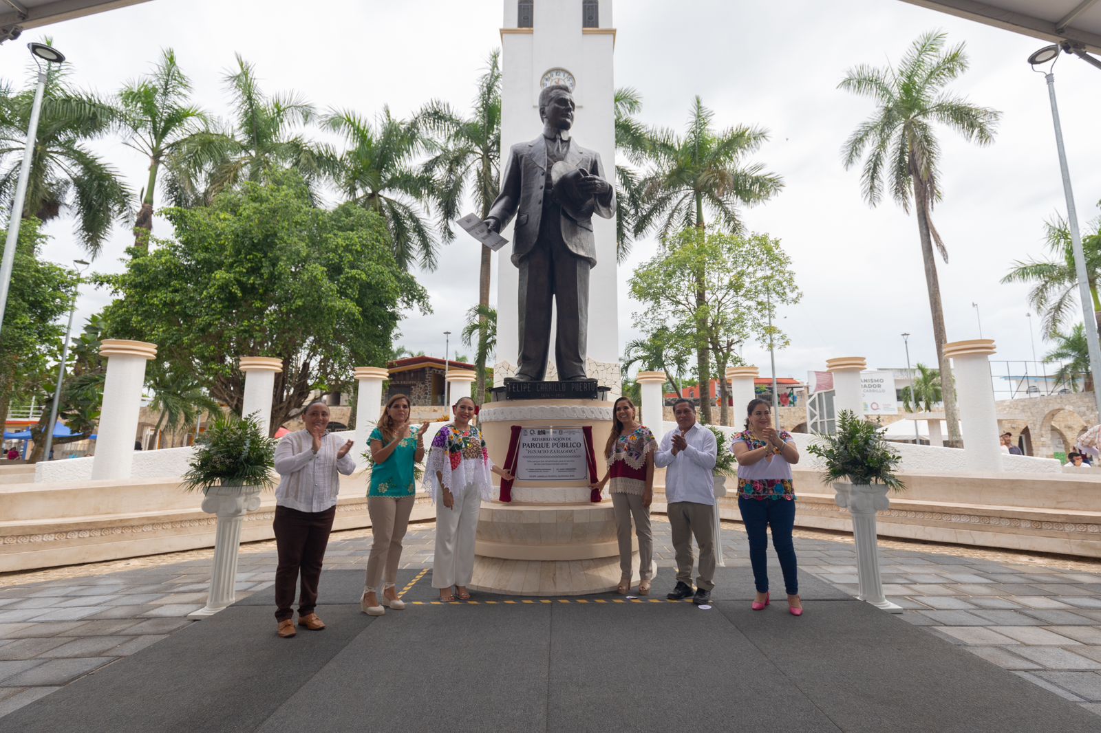 LA 4T CUMPLE: Felipe Carrillo Puerto estrena remodelado Parque Central “Ignacio Zaragoza”