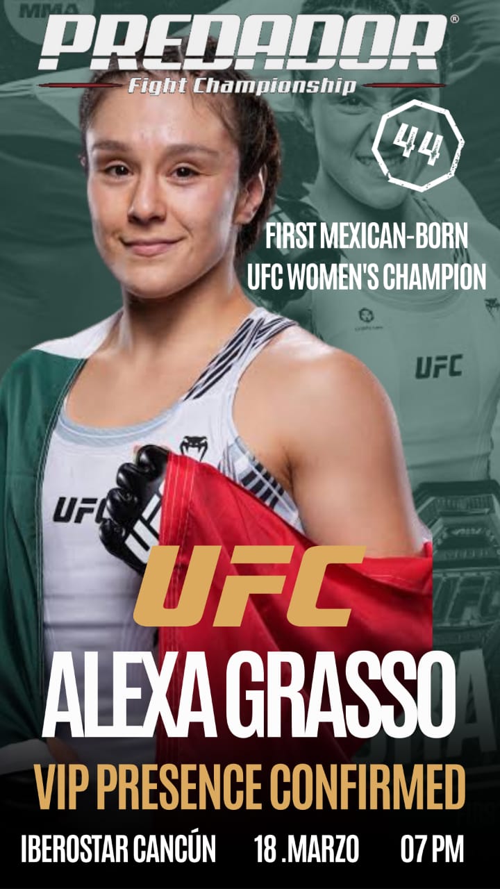 Alexa Grasso será la Madrina de Predador Fight Championship en Cancún