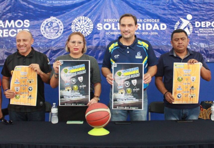 Presentan torneo internacional de básquetbol para los festejos del 30 aniversario del Municipio de Solidaridad