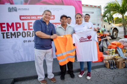 Mary Hernández da banderazo de salida a programa de empleo temporal “Carrillo Limpio”