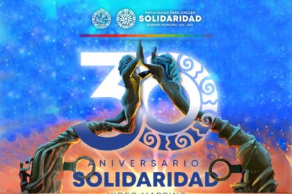 Presentan la historia de Solidaridad en video mapping