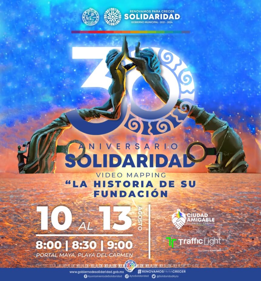 Presentan la historia de Solidaridad en video mapping