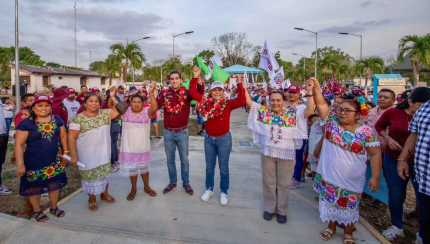 Mary Hernández, Eugenio Segura y Elda Xix muestran su fuerza política en la zona maya