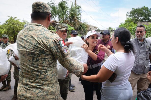 Mara Lezama agradece a Sedena labores de apoyo y rescate en Chetumal