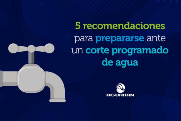 Aguakan comparte 5 recomendaciones para prepararse ante un corte programado de agua