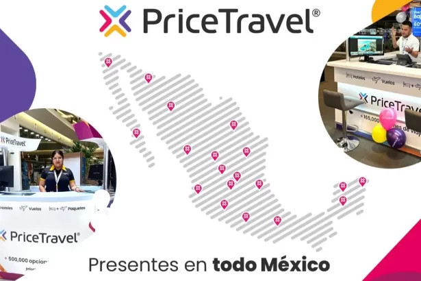 PriceTravel celebra la apertura de su punto de venta número 110 en México, consolidando su presencia en más de 30 ciudades y 20 estados de la República Mexicana. La compañía ha visto un crecimiento del 20% en sus puntos de venta durante el primer semestre del año en comparación con el mismo período del año anterior. Este incremento refleja la confianza de los clientes en PriceTravel para planificar sus viajes. Expansión impulsada por la rentabilidad de los puntos de venta Desde la apertura de su primer punto de venta en 2010, cada uno ha demostrado ser una inversión exitosa. Esto ha motivado a PriceTravel a continuar con la apertura de más puntos de venta en todo el país, acercando sus servicios a un mayor número de clientes. La rentabilidad de estos puntos ha sido un factor clave para la expansión continua.