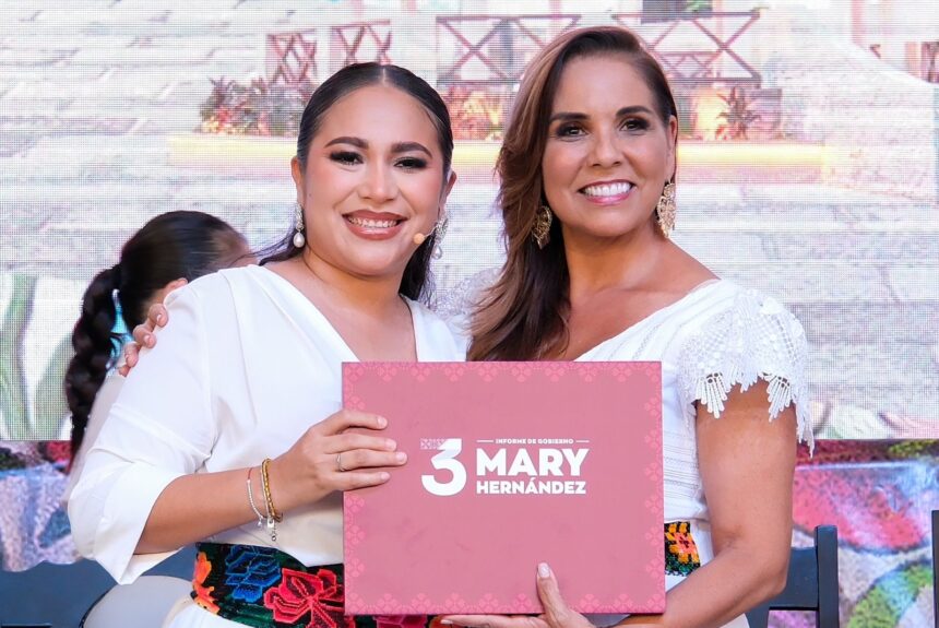 En FCP, Mara Lezama atestigua el Tercer Informe de Mary Hernández que refleja la transformación del municipio